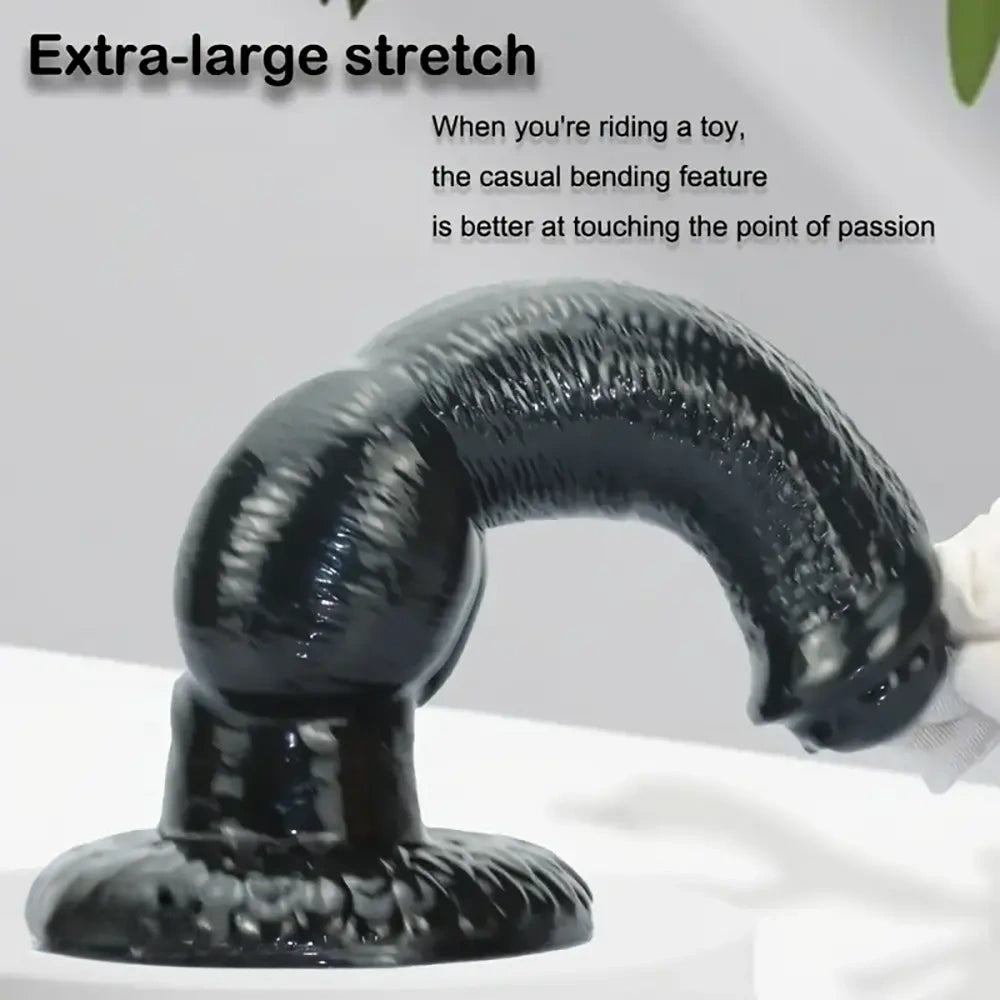 8.85in Realistic Animal Dog Knotted PVC Big Dildo For Women Men