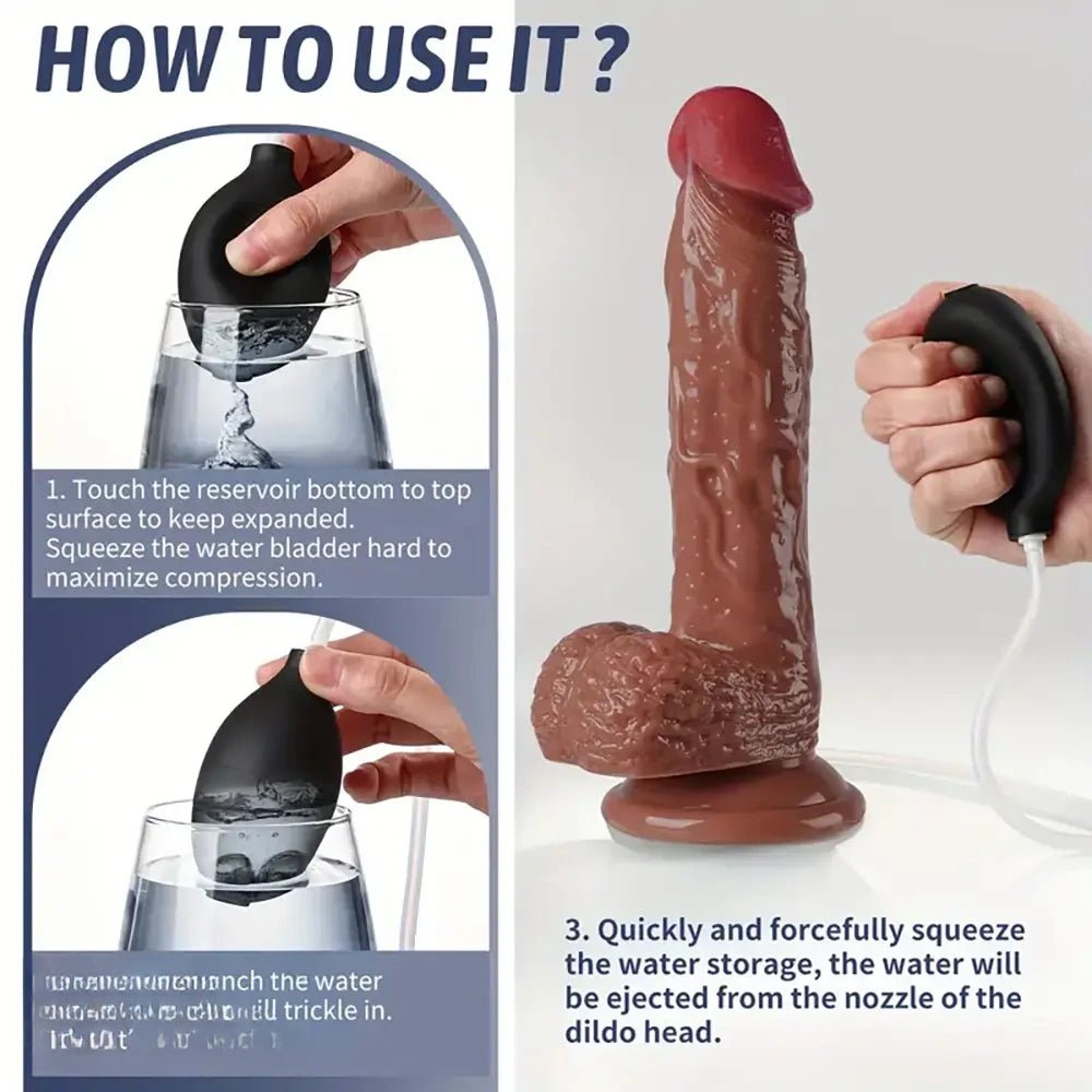 8.85in Realistic Big Real Cumming Dildo For Men Masturbator Sex Toy