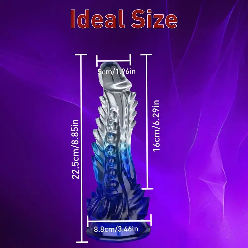 8.85in Realistic Dragon Weird Monster Dildo Suction Cup Sex Toy