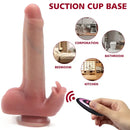 8.85in Realistic Expandable Heated Silicone Tongue Female Dildo