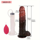 8.85in Realistic Squirting Large Soft Dildo With Blood Vessels