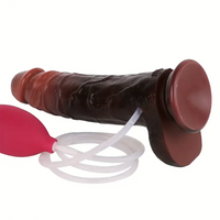 8.85in Realistic Squirting Large Soft Dildo With Blood Vessels