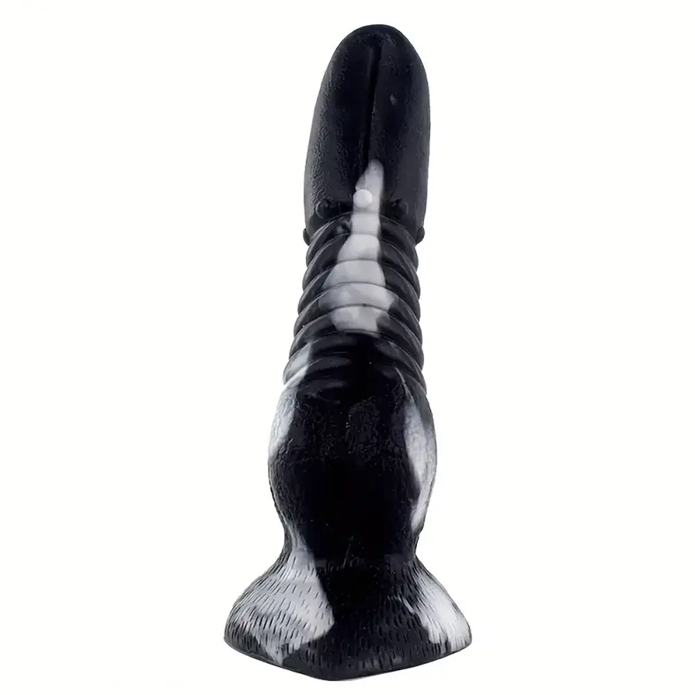 8.85in Realistic Tongue Knot Silicone Fantasy Odd Big Dildo Sex Toy