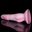 8.85in Realistic Tongue Knot Silicone Fantasy Odd Big Dildo Sex Toy