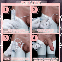 8.85in Solid Dildo Panty Lifelike One-Piece Penis Silicone Vagina Massager