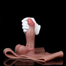 8.85in Solid Dildo Panty Lifelike One-Piece Penis Silicone Vagina Massager