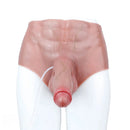 8.85in Solid Dildo Panty Lifelike One-Piece Penis Silicone Vagina Massager