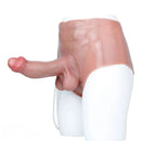 8.85in Solid Dildo Panty Lifelike One-Piece Penis Silicone Vagina Massager