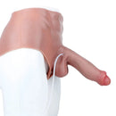 8.85in Solid Dildo Panty Lifelike One-Piece Penis Silicone Vagina Massager