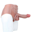 8.85in Solid Dildo Panty Lifelike One-Piece Penis Silicone Vagina Massager