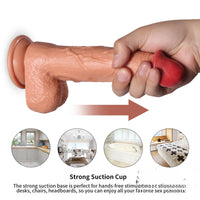 8.85in TPE 20 Frequencies Vibrating Modes Realistic Remote Dildo