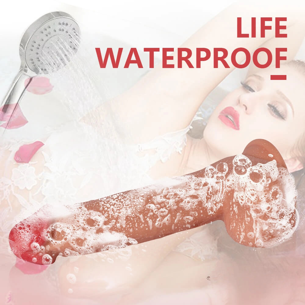8.85in TPE 20 Frequencies Vibrating Modes Realistic Remote Dildo