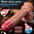 8.85in Wireless Remote Control Vibrating Heating Ejaculating Real Dildo