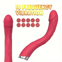 8.86in Big Curved Vibrating Automatic Dildo External Anal Opener