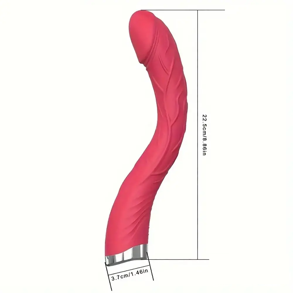 8.86in Big Curved Vibrating Automatic Dildo External Anal Opener