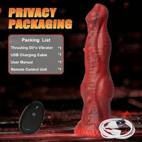 8.86in Big Monster Dildo Vibrating Thrusting Muscle Design Silicone Soft Dildo