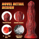 8.86in Big Monster Dildo Vibrating Thrusting Muscle Design Silicone Soft Dildo