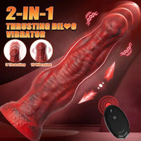 8.86in Big Monster Dildo Vibrating Thrusting Muscle Design Silicone Soft Dildo