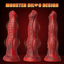 8.86in Big Monster Dildo Vibrating Thrusting Muscle Design Silicone Soft Dildo