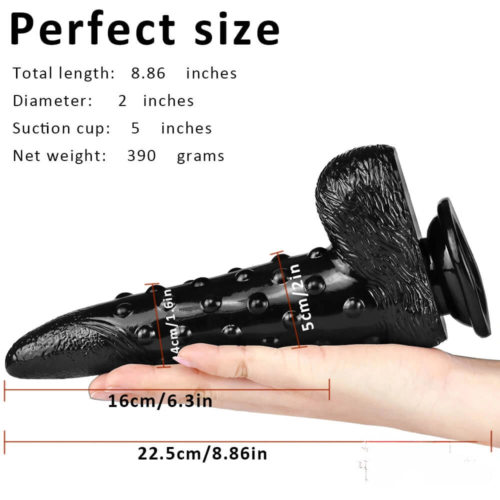 8.86in Corn Cob Dildo With Barded Dot For Women Massaging