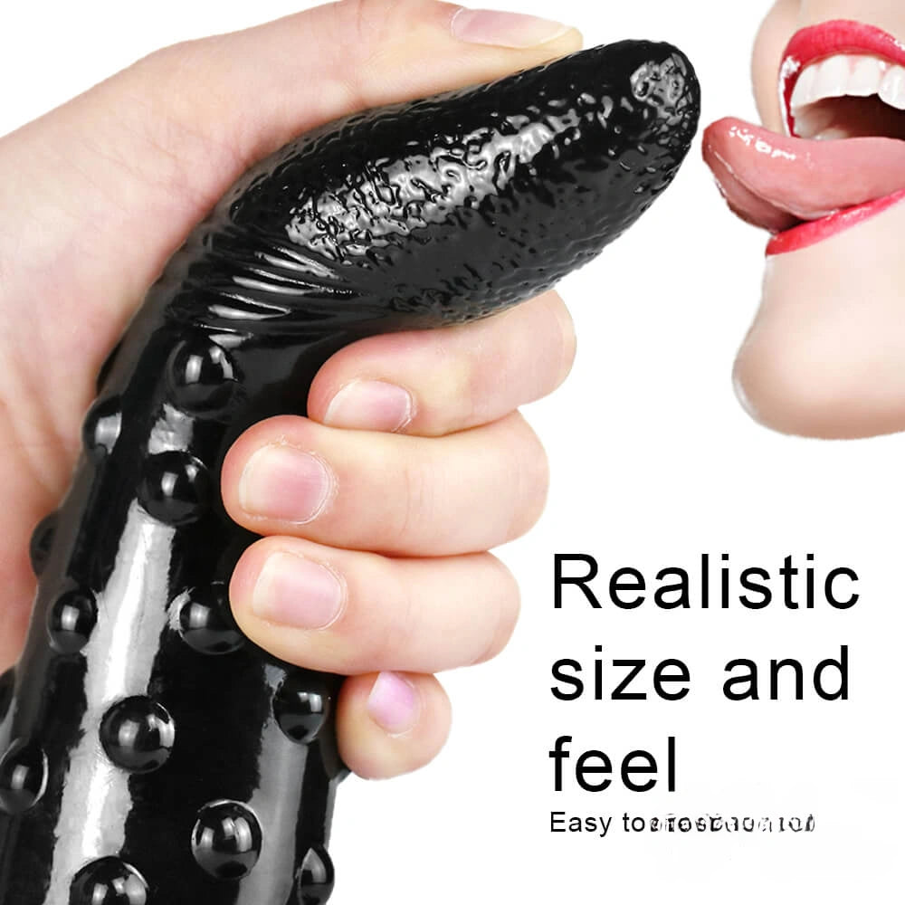 8.86in Corn Cob Dildo With Barded Dot For Women Massaging