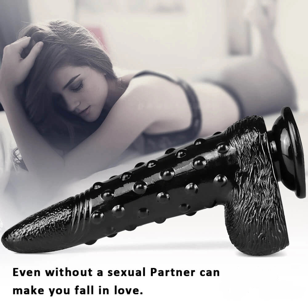 8.86in Corn Cob Dildo With Barded Dot For Women Massaging