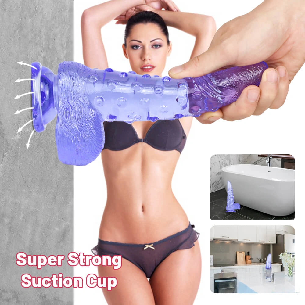 8.86in Corn Cob Dildo With Barded Dot For Women Massaging