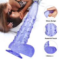8.86in Corn Cob Dildo With Barded Dot For Women Massaging