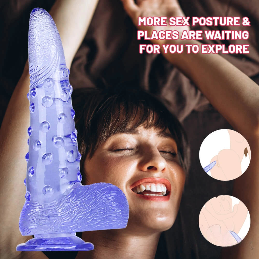 8.86in Corn Cob Dildo With Barded Dot For Women Massaging