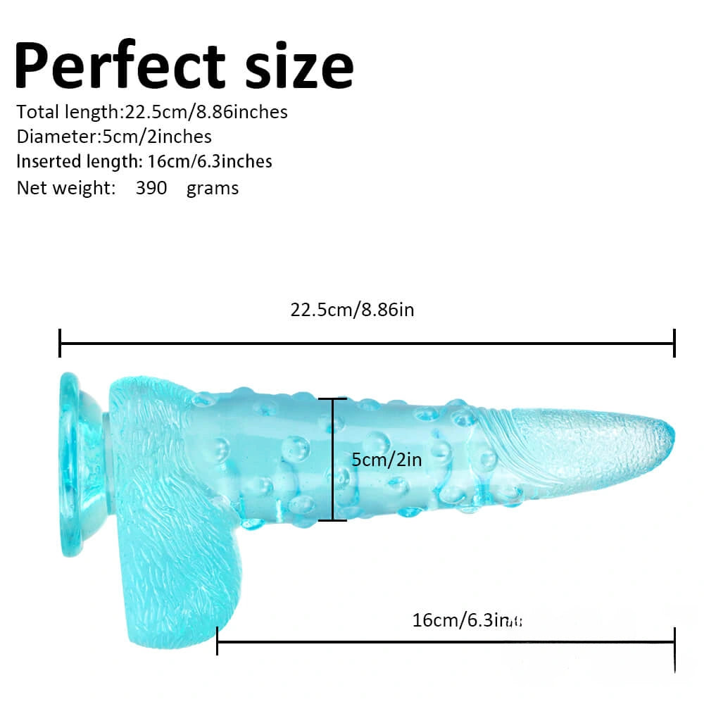 8.86in Corn Cob Dildo With Barded Dot For Women Massaging