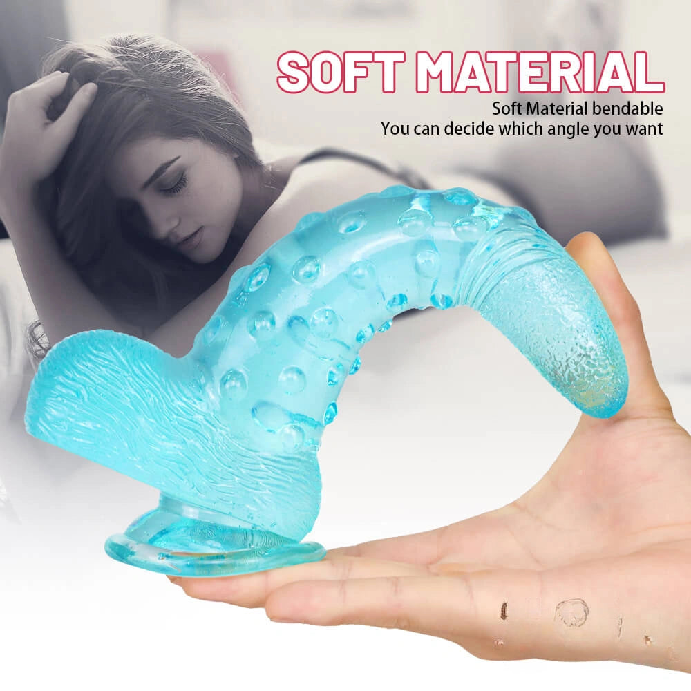 8.86in Corn Cob Dildo With Barded Dot For Women Massaging
