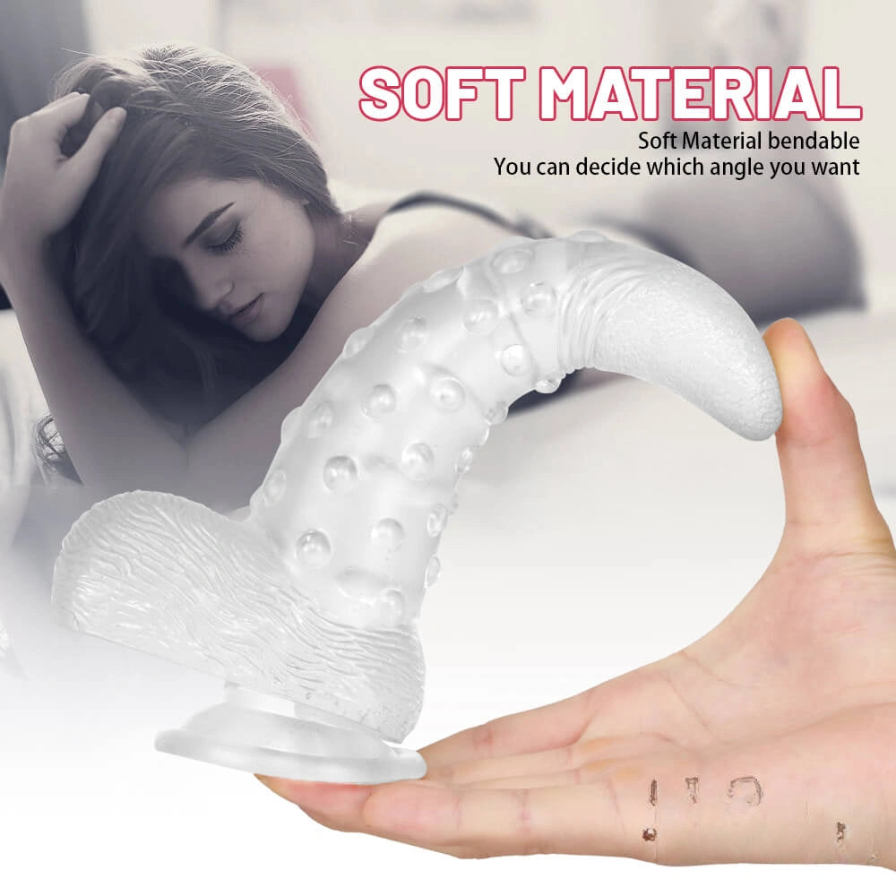 8.86in Corn Cob Dildo With Barded Dot For Women Massaging