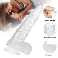 8.86in Corn Cob Dildo With Barded Dot For Women Massaging