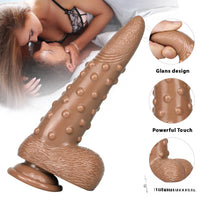 8.86in Corn Cob Dildo With Barded Dot For Women Massaging