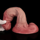 8.86in Double-layer Liquid Silicone Skin-like Soft Dildo Adult Toy For Women