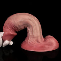 8.86in Double-layer Liquid Silicone Skin-like Soft Dildo Adult Toy For Women