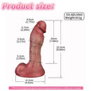8.86in Double-layer Liquid Silicone Skin-like Soft Dildo Adult Toy For Women