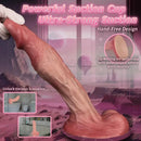 8.86in Double-layer Liquid Silicone Skin-like Soft Dildo Adult Toy For Women