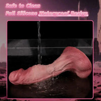 8.86in Double-layer Liquid Silicone Skin-like Soft Dildo Adult Toy For Women