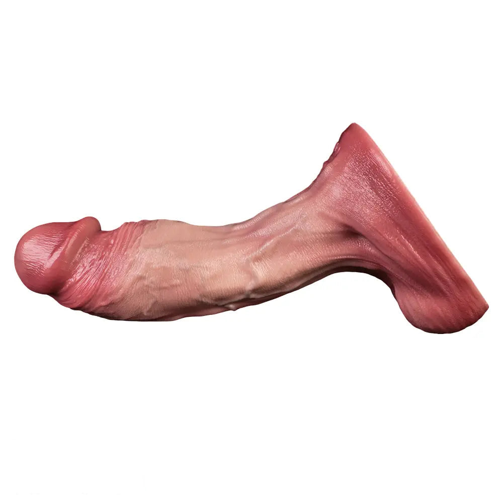 8.86in Double-layer Liquid Silicone Skin-like Soft Dildo Adult Toy For Women