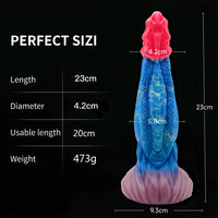 8.86in Dragon Creature Big Cock Silicone Dildo Pleasure Cock Device