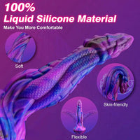 8.86in Dragon Creature Big Cock Silicone Dildo Pleasure Cock Device