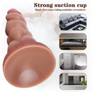 8.86in Extreme Deep Anal Dildo SM Anal Plug With Flower Sucker