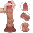 8.86in Extreme Deep Anal Dildo SM Anal Plug With Flower Sucker