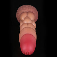 8.86in Extreme Deep Anal Dildo SM Anal Plug With Flower Sucker