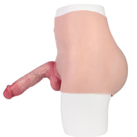 8.86in Hollow Penis Dildo Sleeve Silicone Soft Pants Thickened Mid-Range