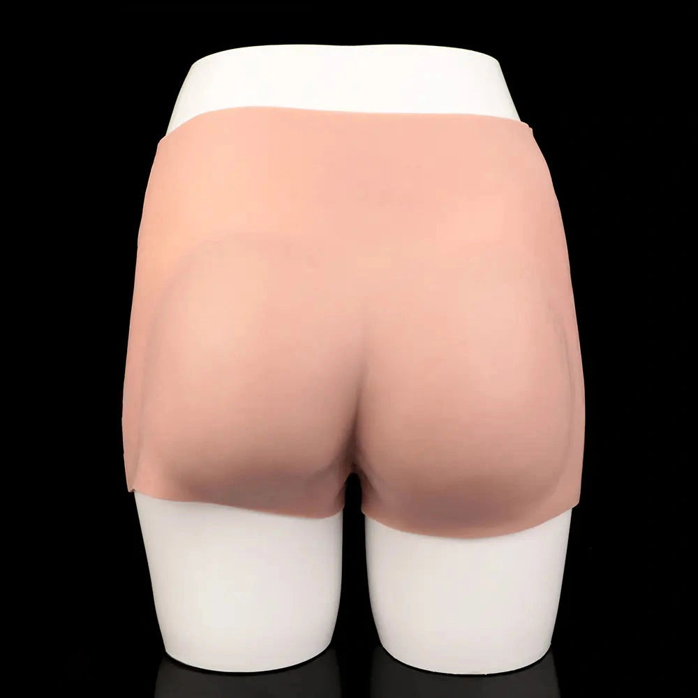8.86in Hollow Penis Dildo Sleeve Silicone Soft Pants Thickened Mid-Range