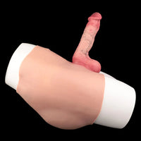 8.86in Hollow Penis Dildo Sleeve Silicone Soft Pants Thickened Mid-Range