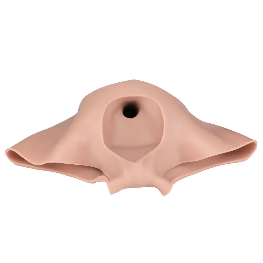 8.86in Hollow Penis Dildo Sleeve Silicone Soft Pants Thickened Mid-Range