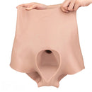 8.86in Hollow Penis Dildo Sleeve Silicone Soft Pants Thickened Mid-Range